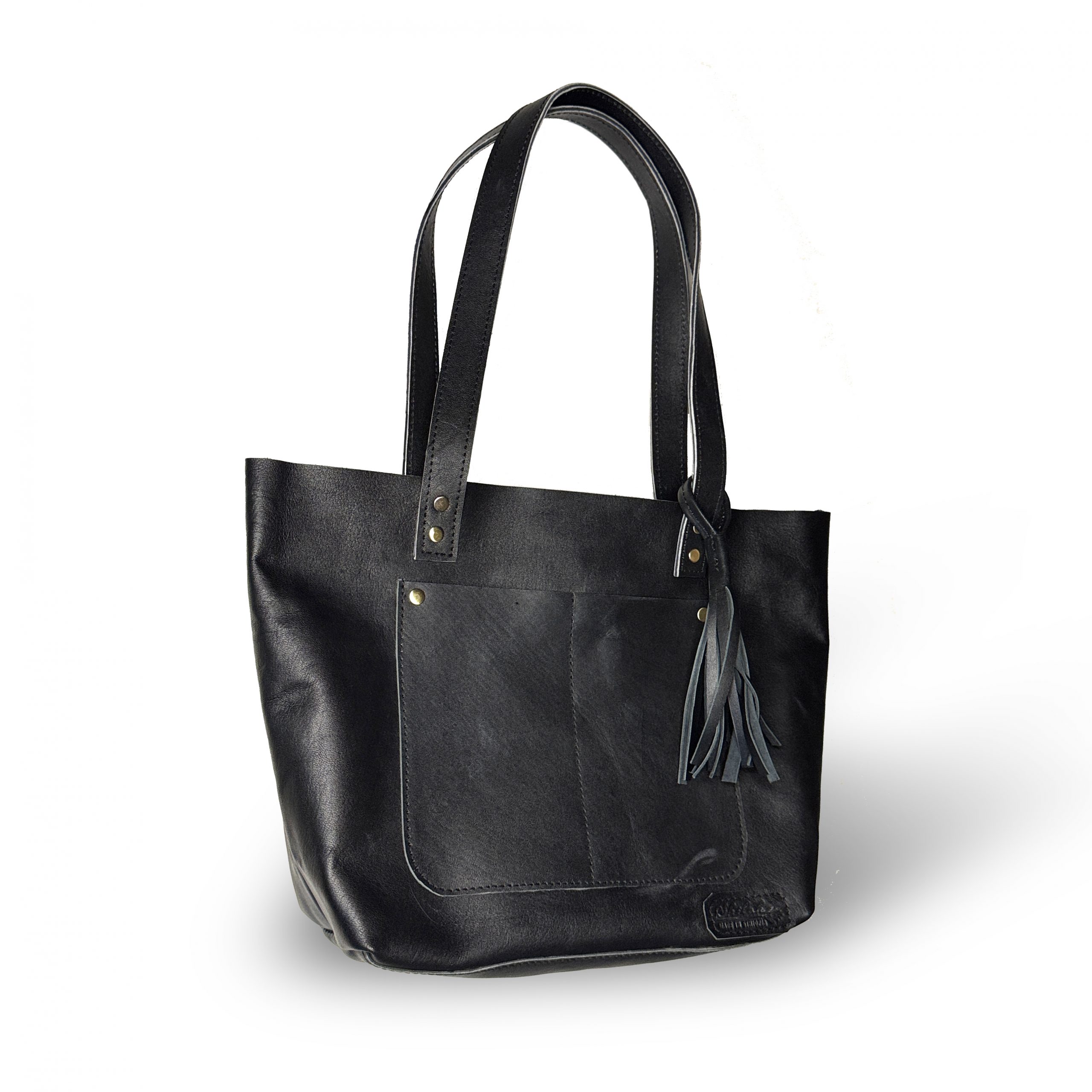 Mary Classic standard leather tote in midnight