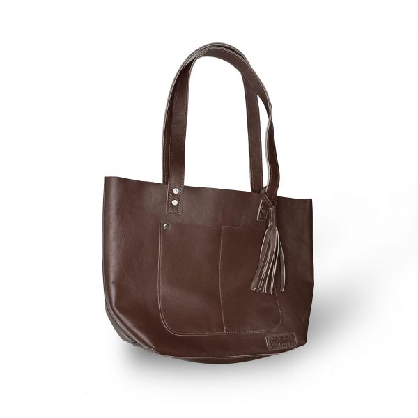 Mary Classic standard leather tote in espresso