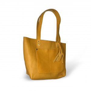 Mary Classic standard leather tote in camel