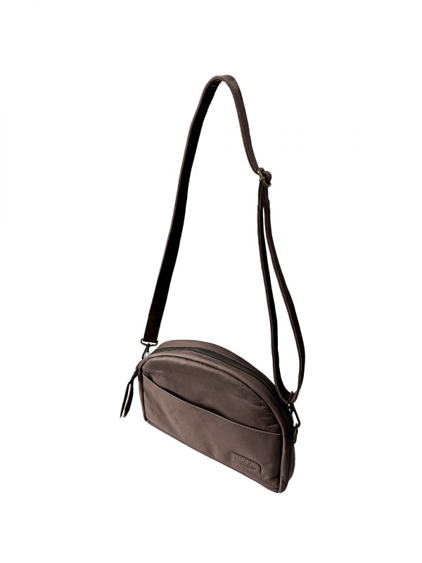 Sarah Single-Zip Purse in Espresso