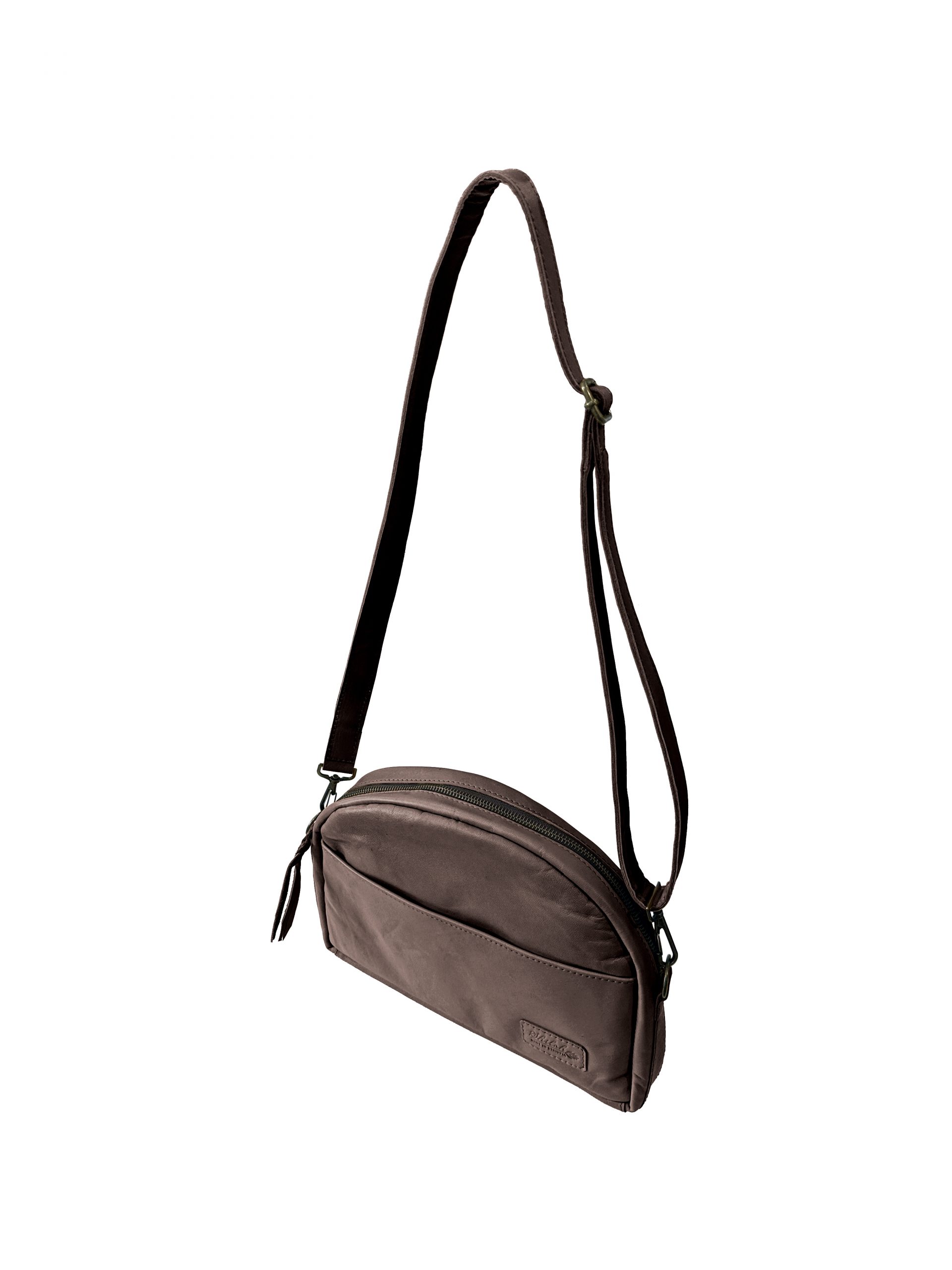Sarah Single-Zip Purse in Espresso