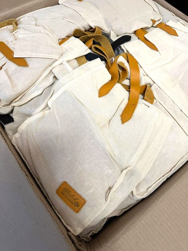 Shiloh purses in protective cloth bags