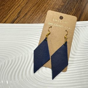 Diamonds (Navy) – Earrings - Image 3