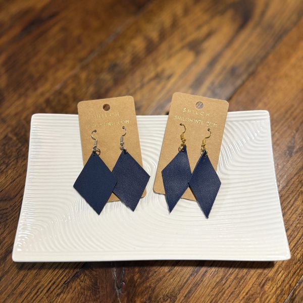 Diamonds (Navy) – Earrings