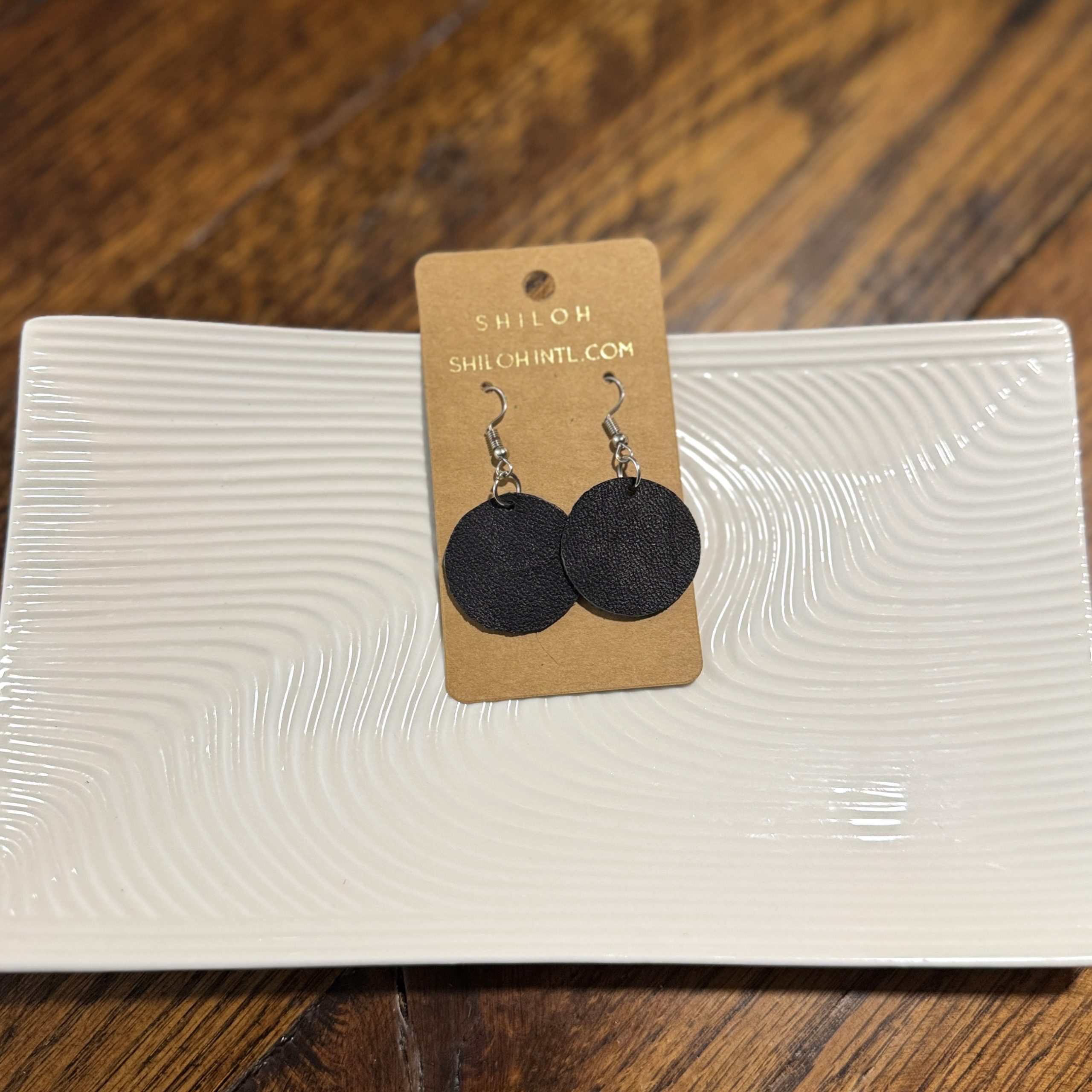 Dots (Black) – Earrings - Image 2
