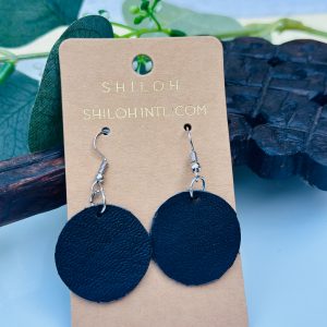 Dots (Black) – Earrings - Image 1