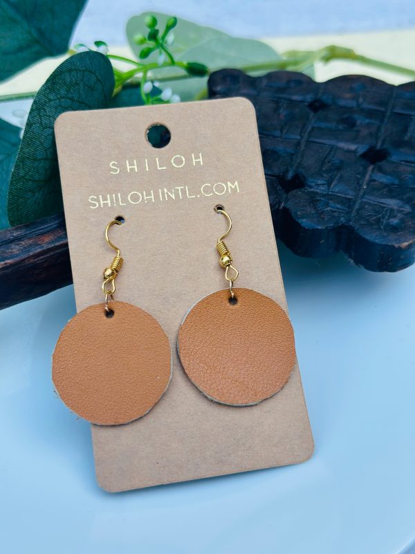 Dots (Camel) – Earrings