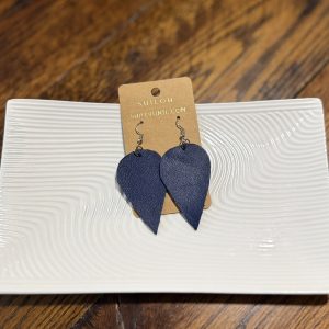 Point (Navy) – Earrings